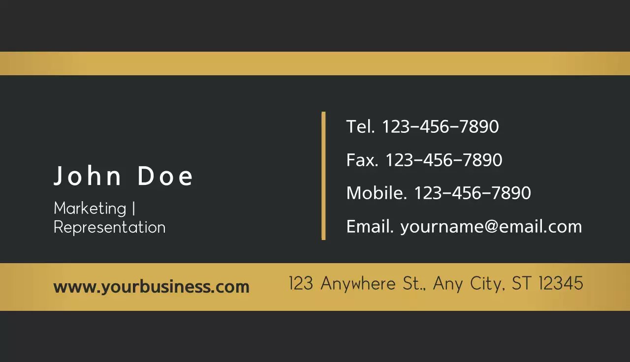 Corporate business cards