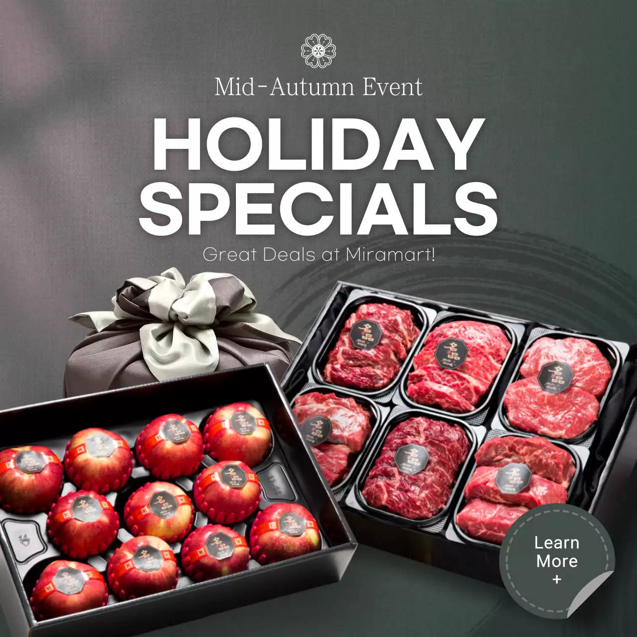 Grey Elegant Holiday Promotion Instagram Post