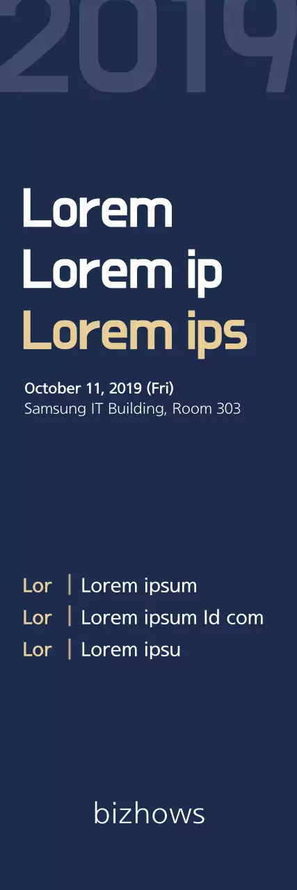 Banner de anúncio de evento de negócios moderno da Marinha