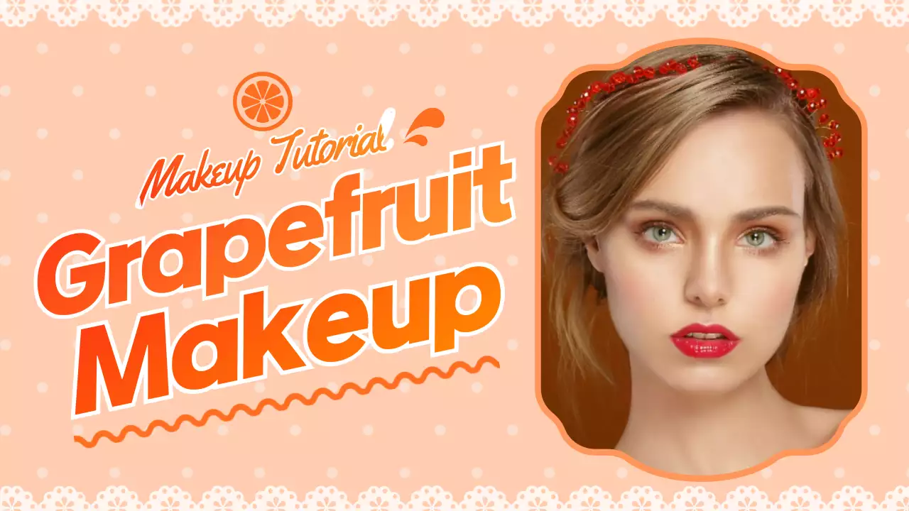 Photo Frame Juicy Makeup Tutorial in Orange