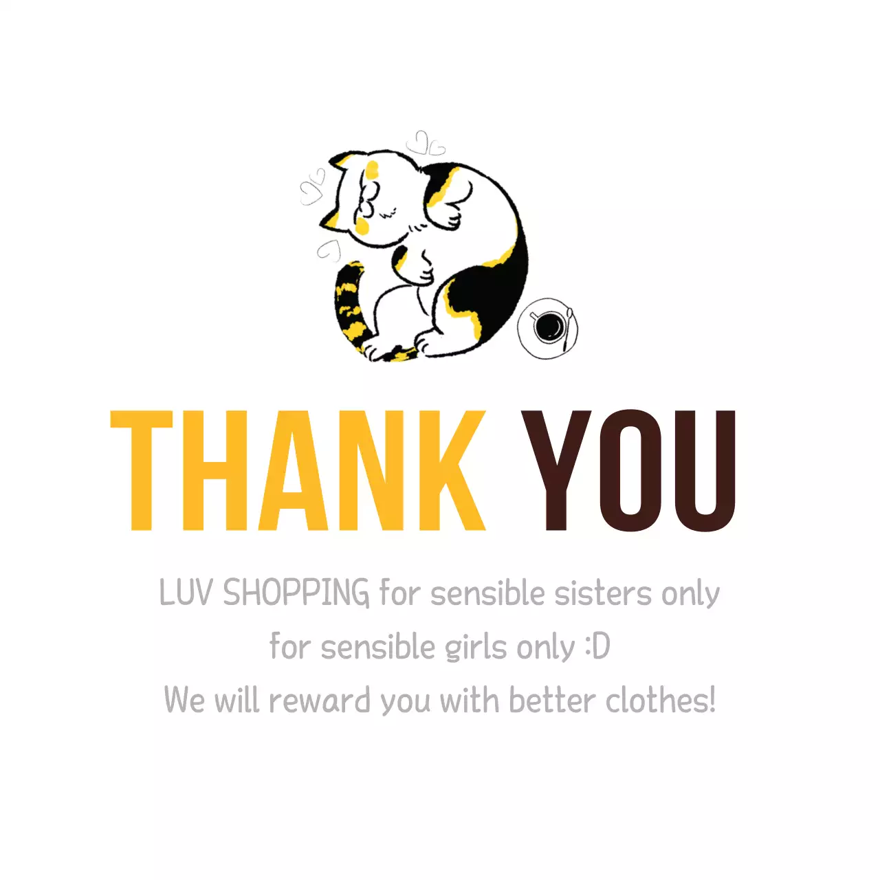 Yellow Simple Thank You Card Banner