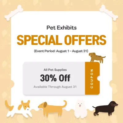 Beige Playful Pet Promotion Instagram Post