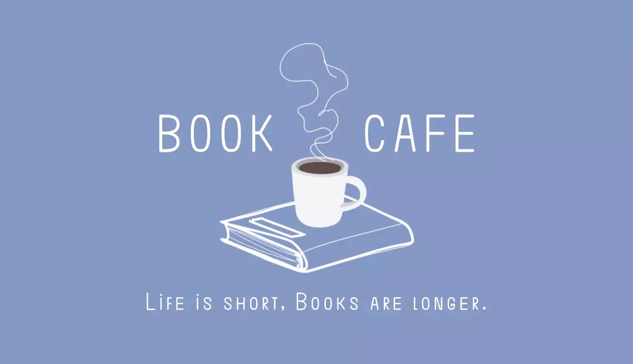 Blue Simple Cafe Promotion Business Card