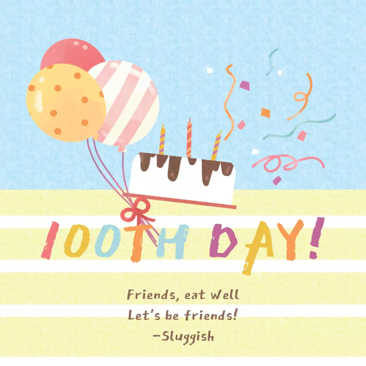 Colorful Minimal Celebration Invitation Banner