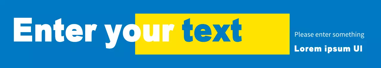 Banner de design de interface de usuário moderna azul