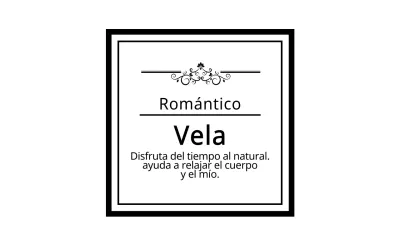 vela ROMÁNTICA