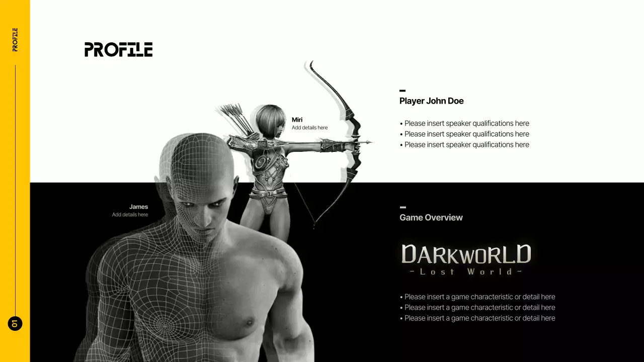 Yellow Modern Game Lecture Presentation