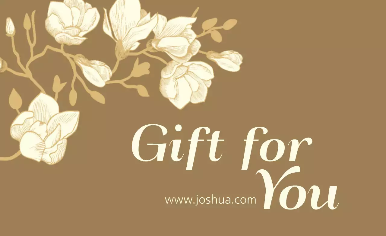 Banner de cartão-presente elegante bege