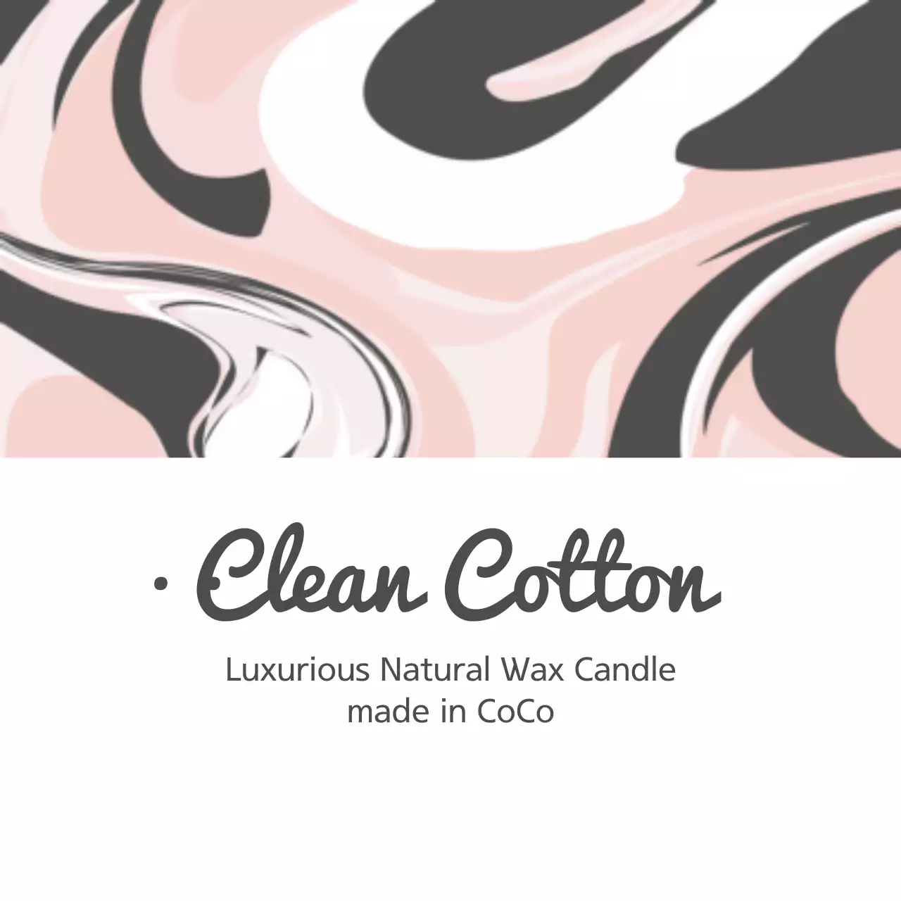 Pink Abstract Candle Label Banner