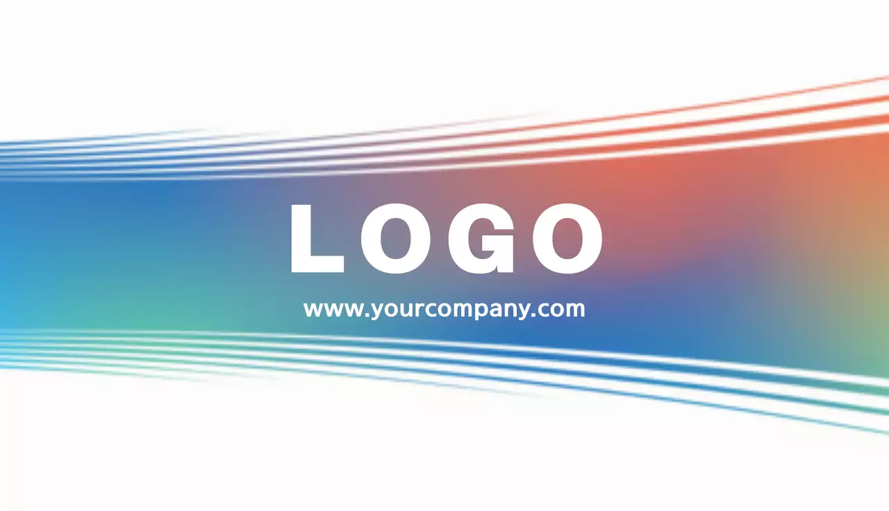 Rainbow Professional Business Card