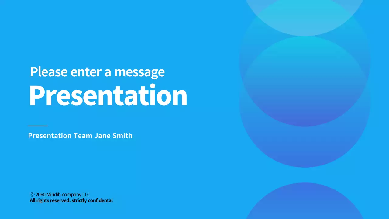 블루 모던 프레젠테이션 문서 YouTube 썸네일