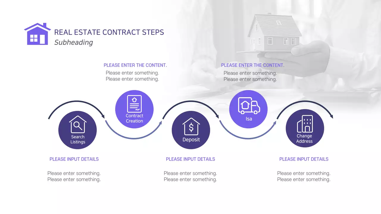 Blue Modern Real Estate Guide Infographic