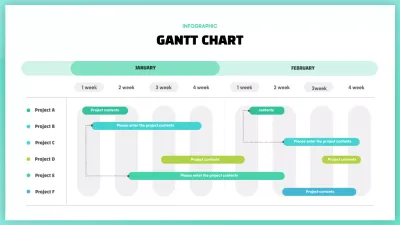 Mint Modern Project Schedule Infographic