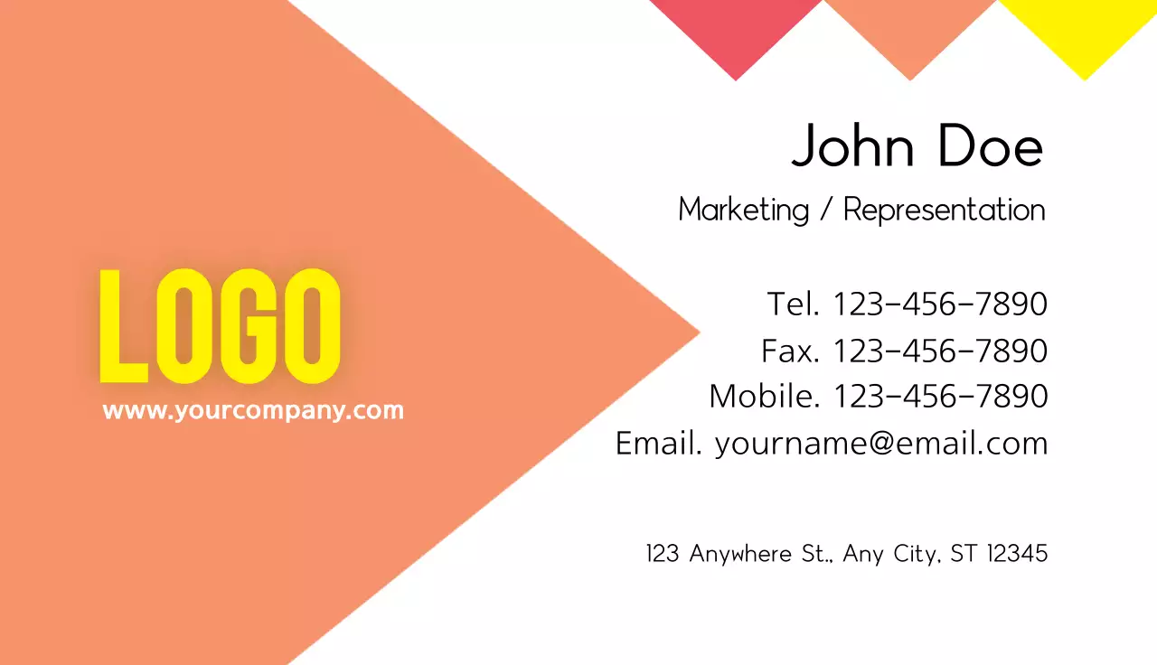 Red Modern Business Card