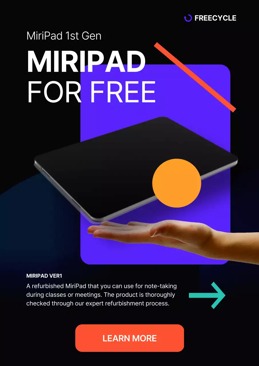 Black Modern Tablet Promotion Poster