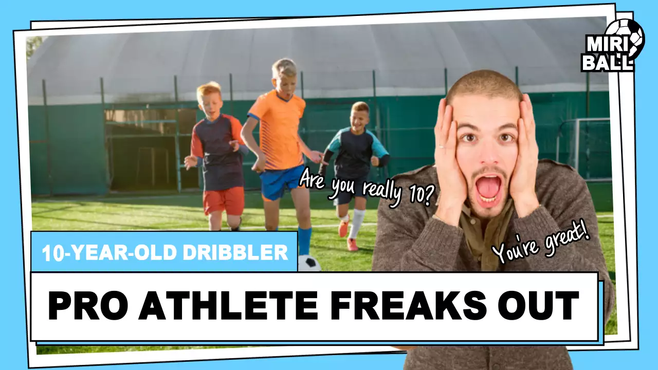 Blue Trendy Soccer Promotion YouTube Thumbnail