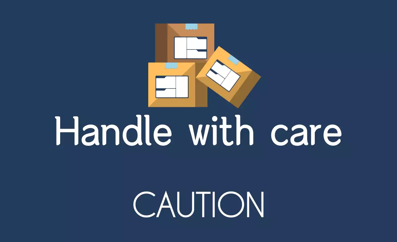 Faixa de aviso de embalagem mínima da Marinha