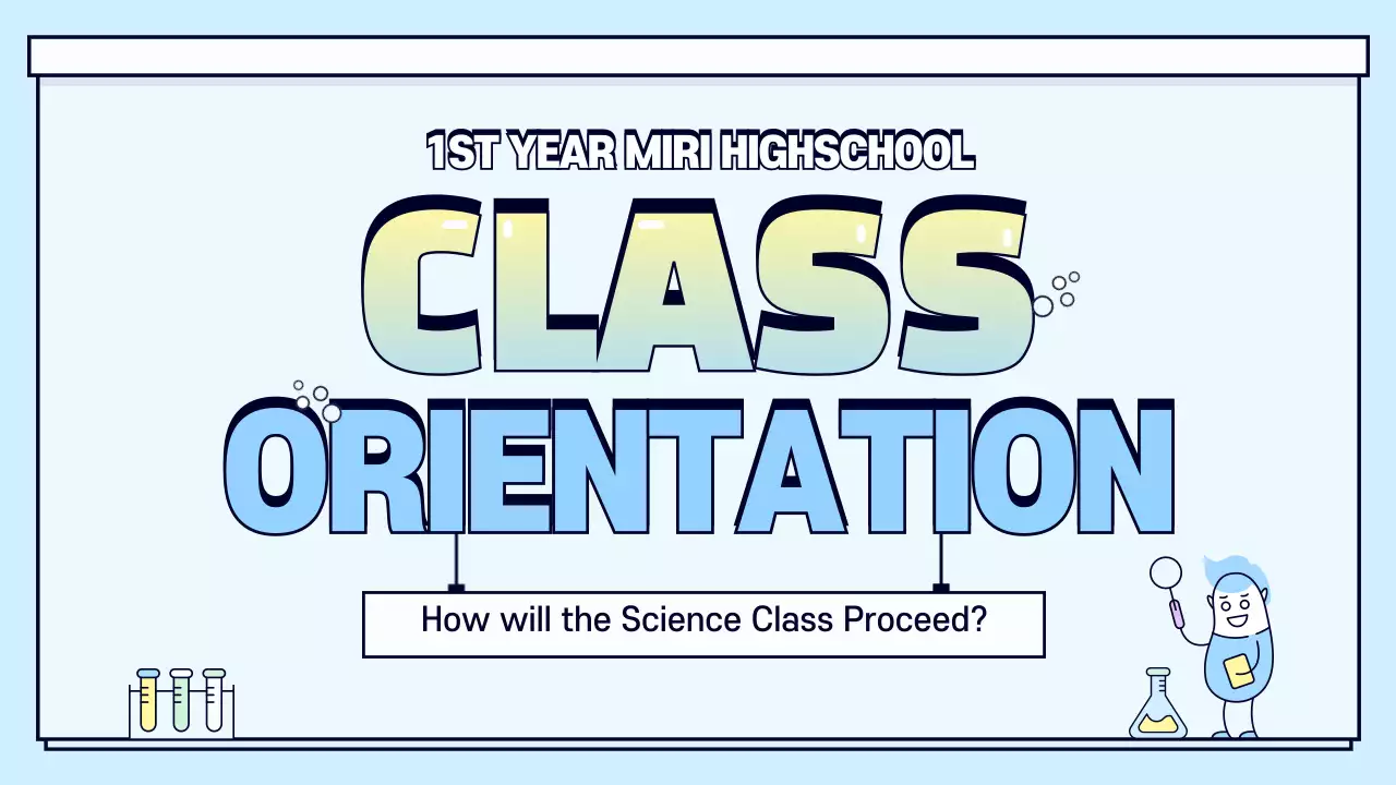 Blue Modern Class Orientation Guide Presentation