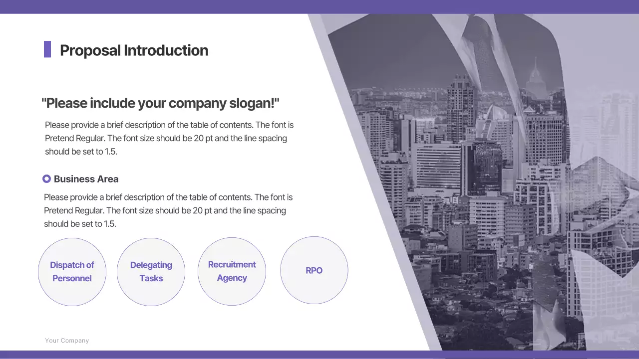 Purple Modern Talent Proposal Presentation
