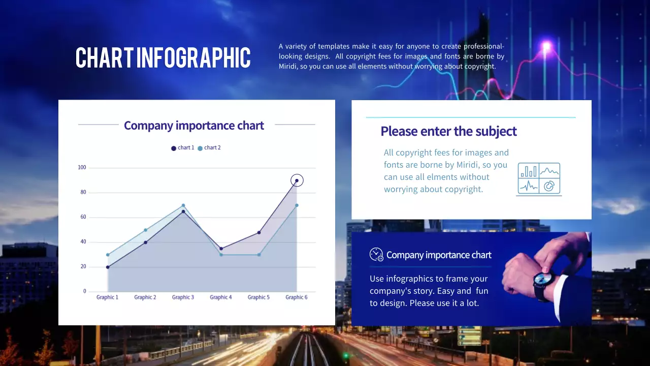 Infografis Panduan Modern Biru