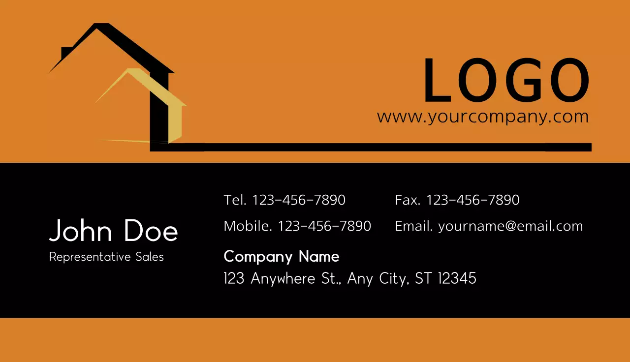 Black Modern Business Card