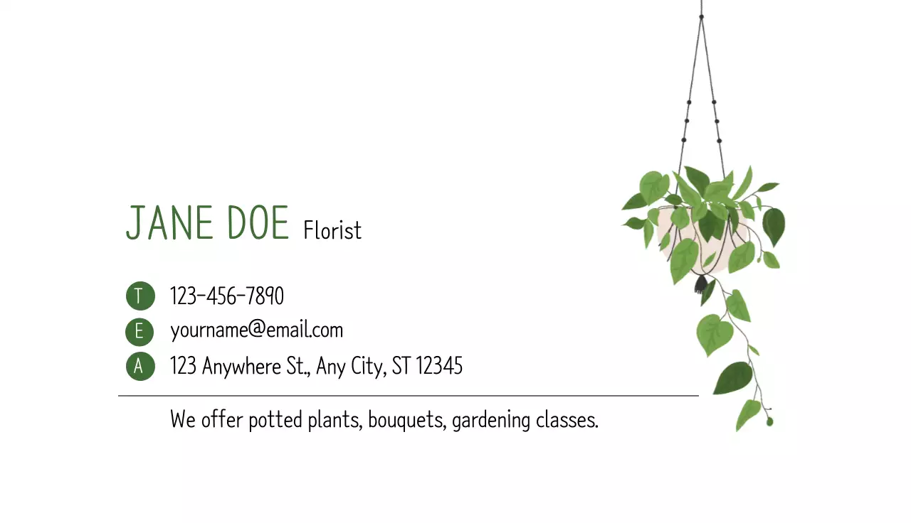 White illustration neat botanical garden