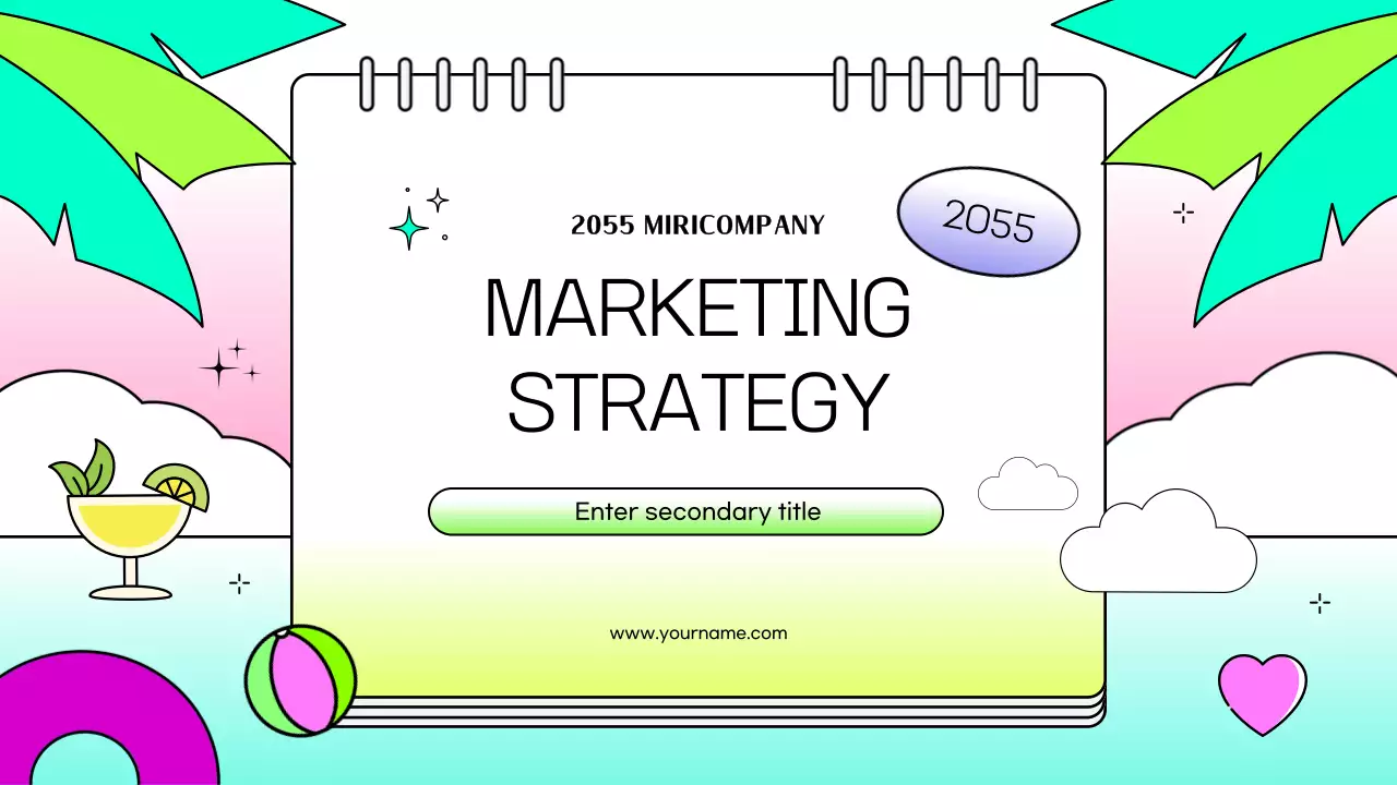 Pastel Tropical Marketing Agenda Presentation