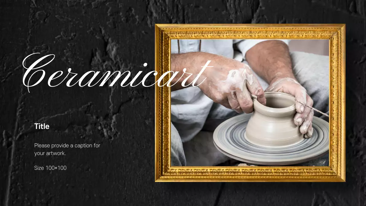 Gold Elegant Art Exhibition Presentation