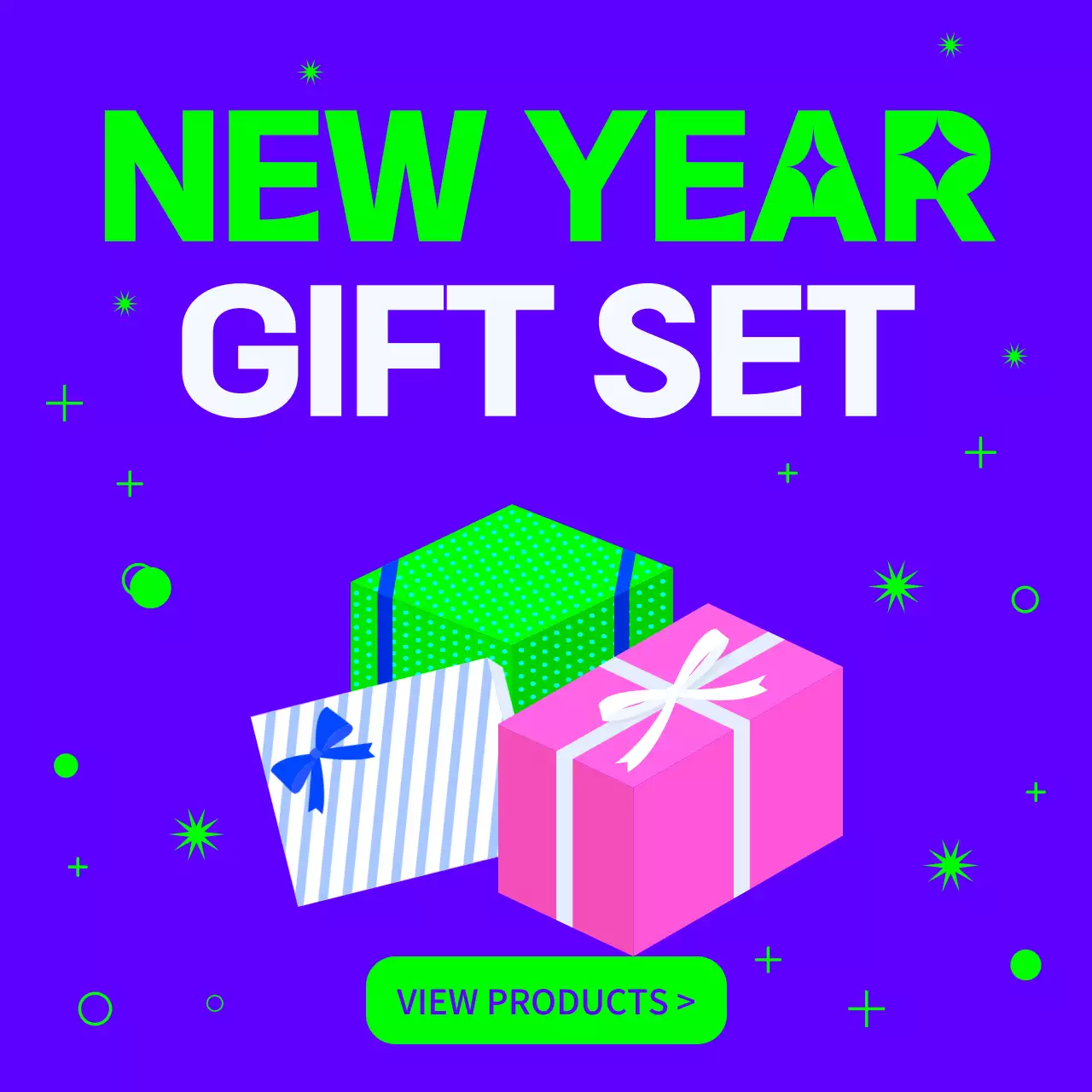 Purple Trendy Gift Promotion Social Media Post