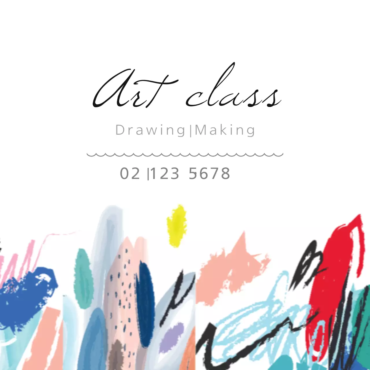 Colorful Aesthetic Art Promotion Banner