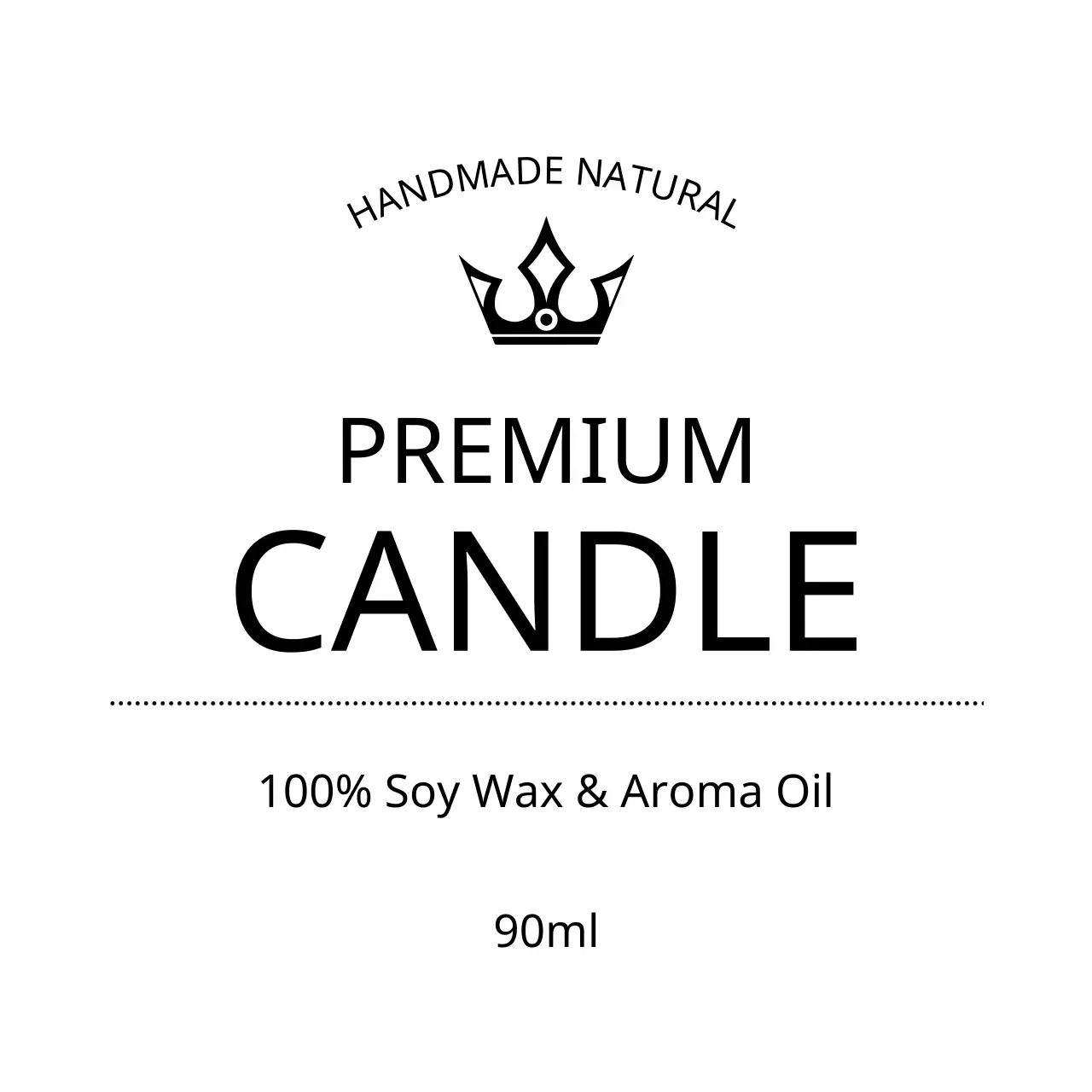 Banner quảng cáo nến đen tối giản