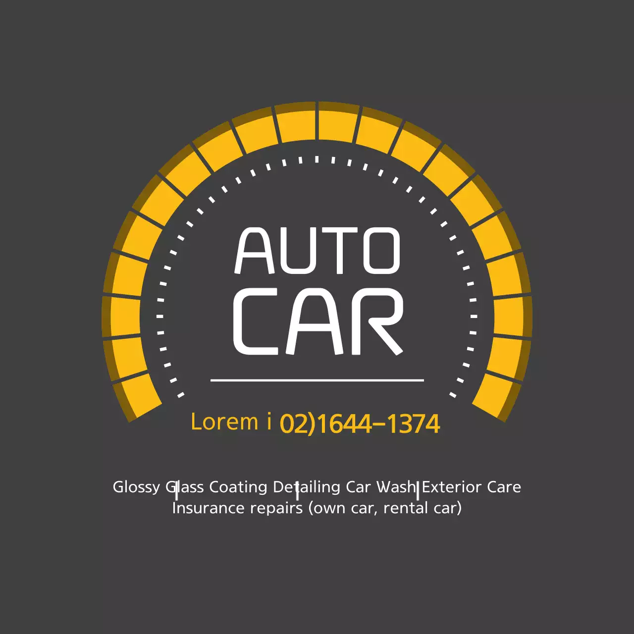 Yellow Modern Car Advertisement Banner
