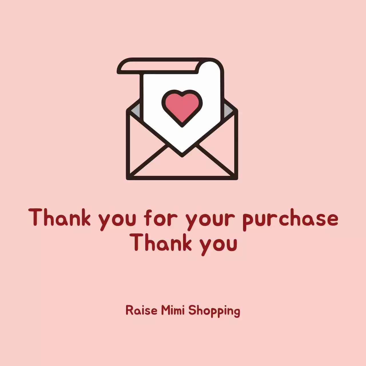 Pink Simple Thank You Card Banner