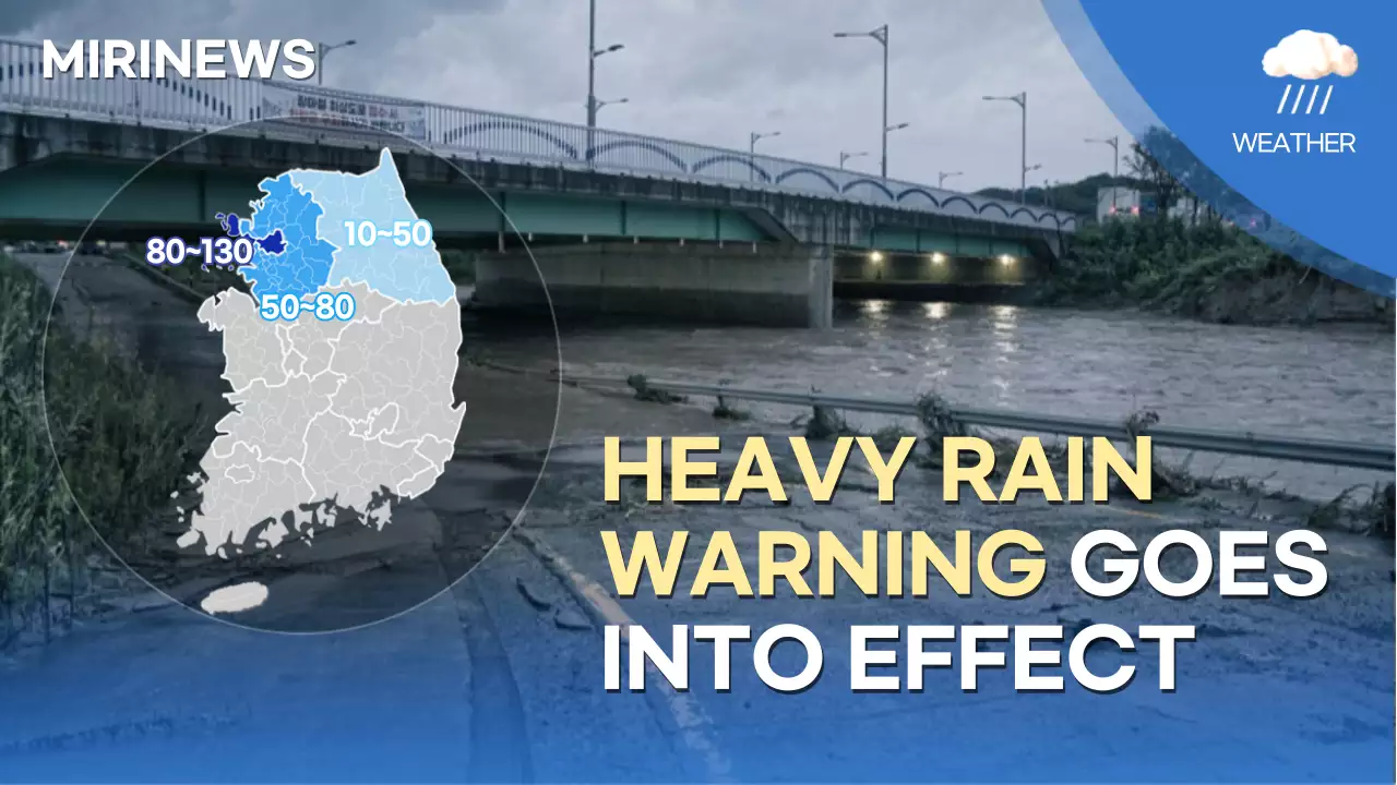 Blue Modern Weather Announcement YouTube Thumbnail