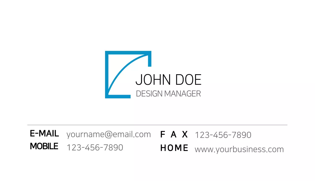 Studio business card