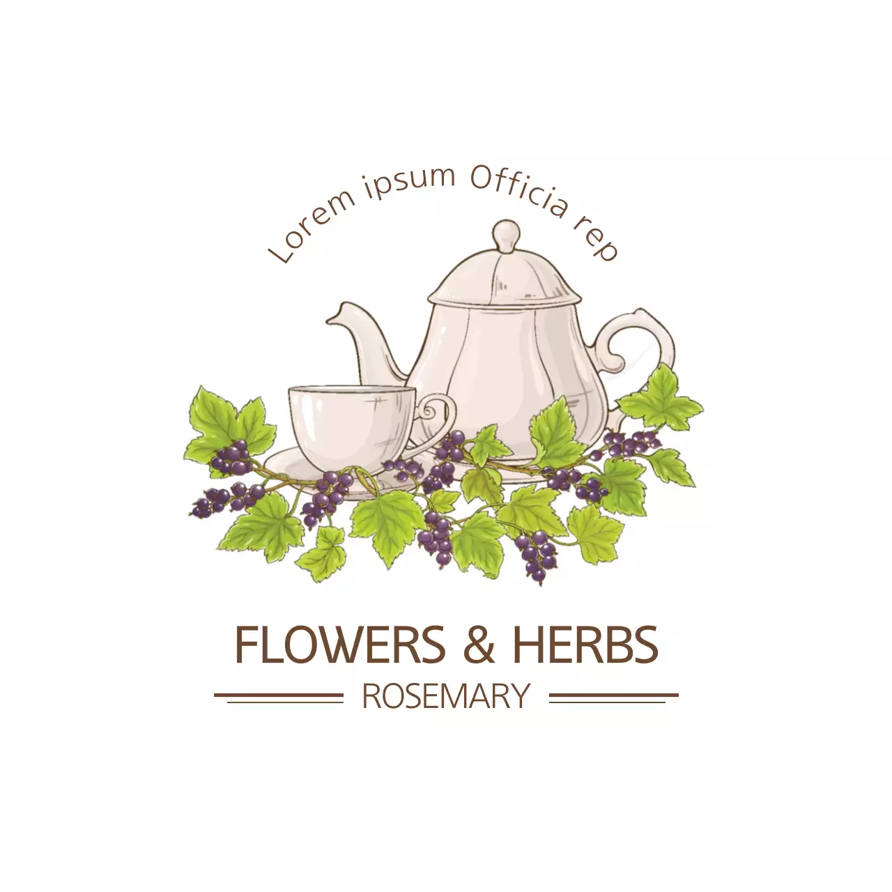 Beige Vintage Tea Menu Banner