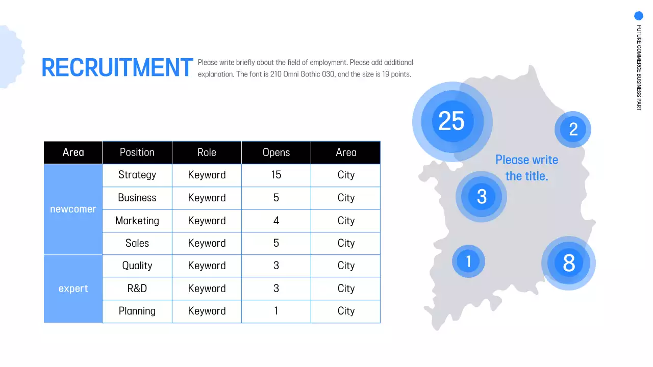 Blue Modern Recruitment Event Presentation