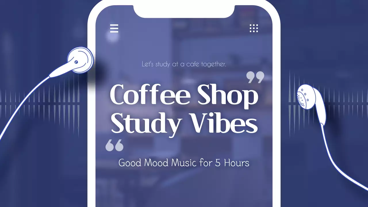 Blue Modern Music Playlist YouTube Thumbnail