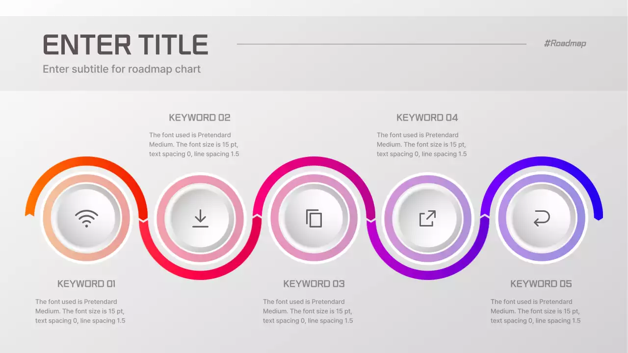 Grey Modern Roadmap Guide Infographic