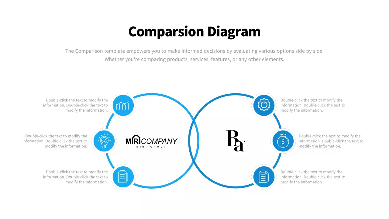A simple blue-and-white company cover letter