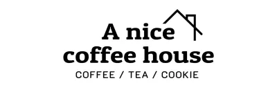 Emotional lettering with Line house icon and cafe logo concept