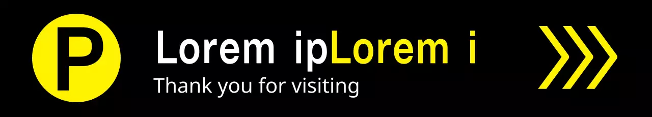 Faixa de aviso de estacionamento mínimo preto