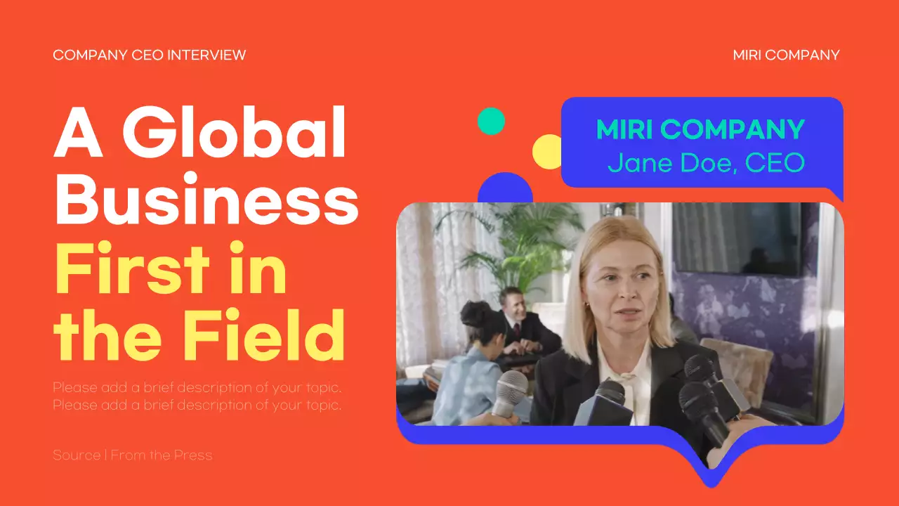 블루 모던 비즈니스 프레젠테이션