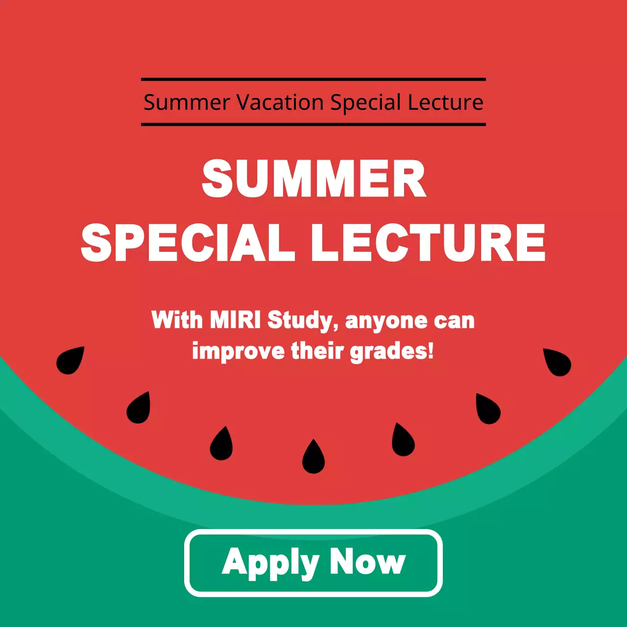 Red Simple Lecture Advertisement Instagram Post
