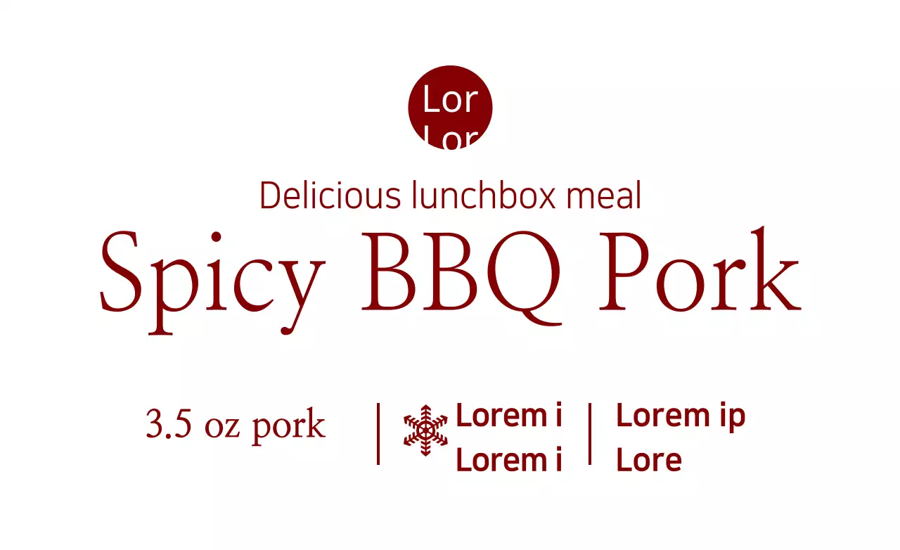 Red Simple Lunch Promotion Banner