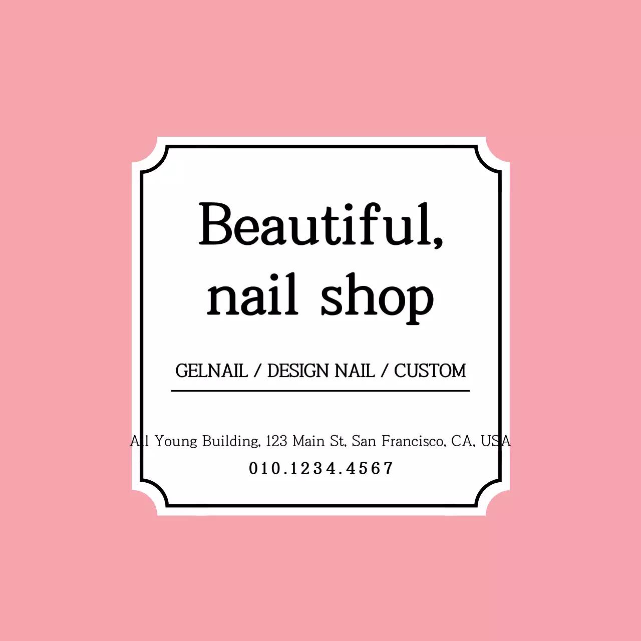 Beautiful nail salon