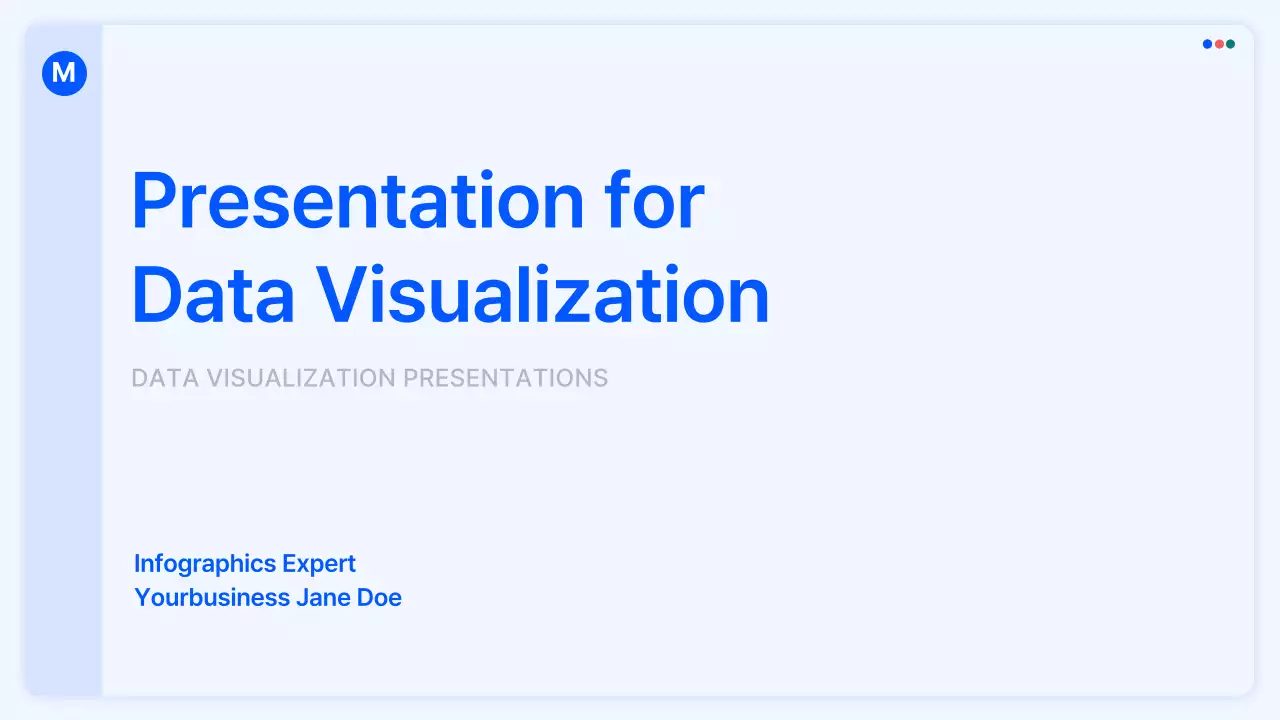 블루 모던 데이터 프레젠테이션