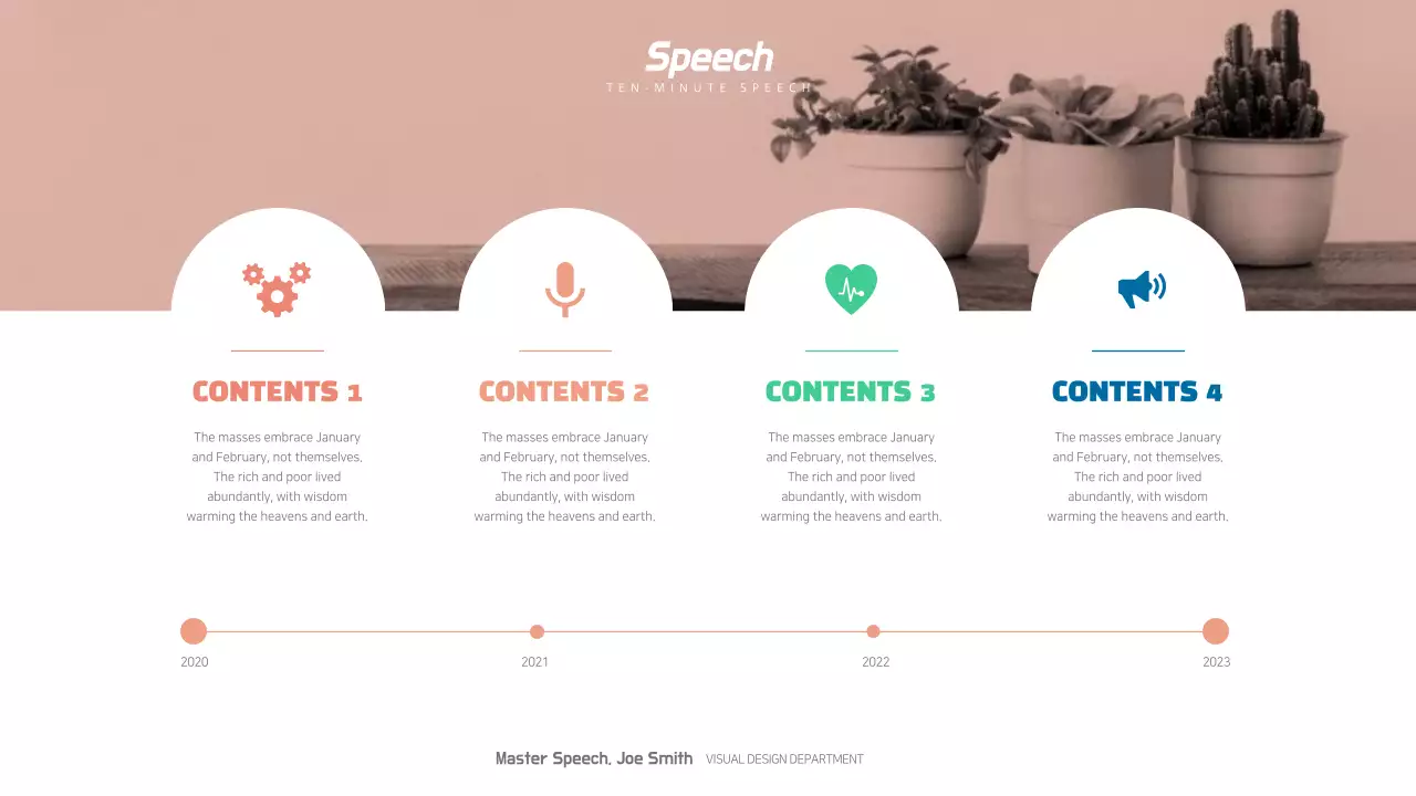 Presentasi Pidato Modern Berwarna-warni