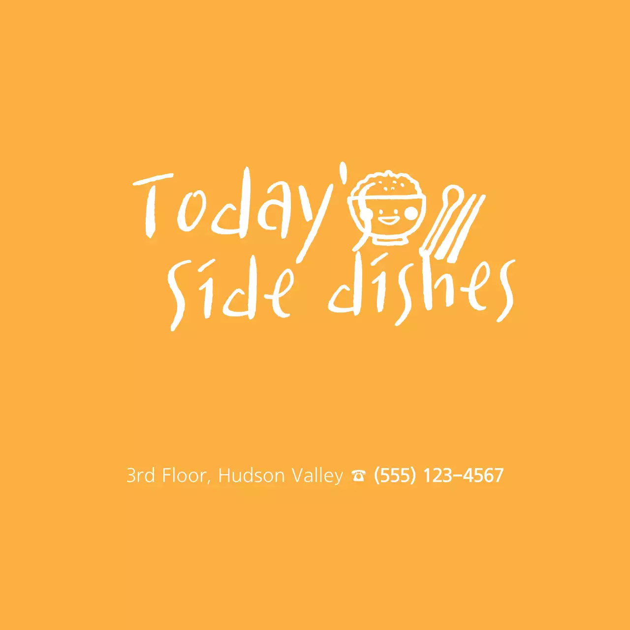 Orange Simple Food Promotion Banner