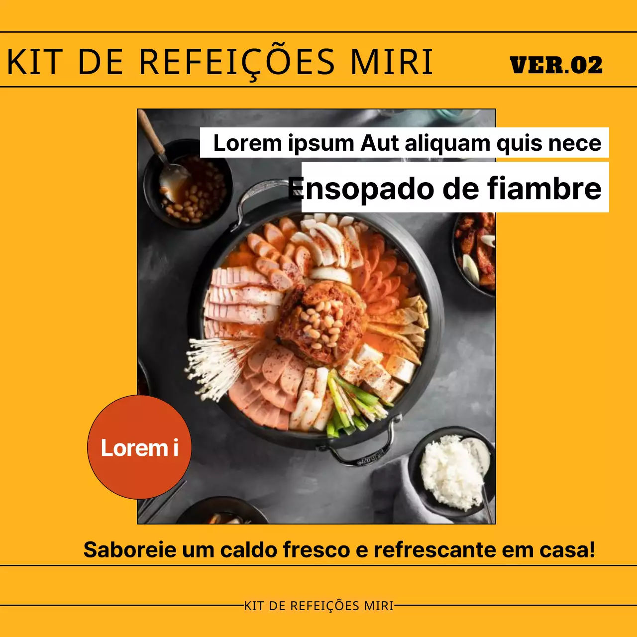 Promover um simples kit de refeição de baguetes amarelas e pretas